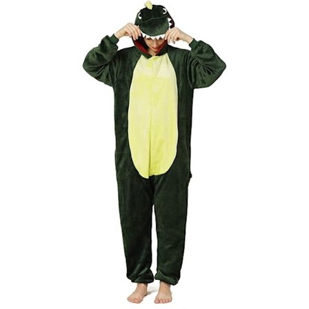 Unisex Vuxen Pyjamas Djurdräkt Cosplay En-Delad Pyjamas (Gr