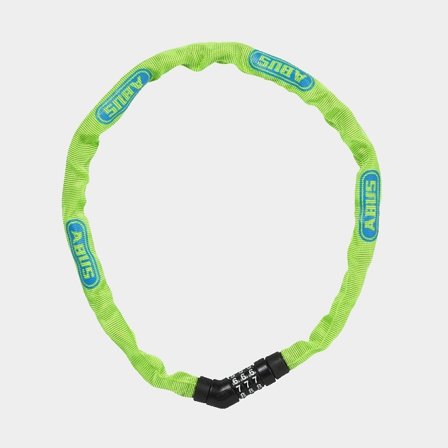 Ketjulukko koodilla / yhdistelmälukko ABUS Steel-O-Chain 4804C, 75 cm, Ø4 mm, vihreä