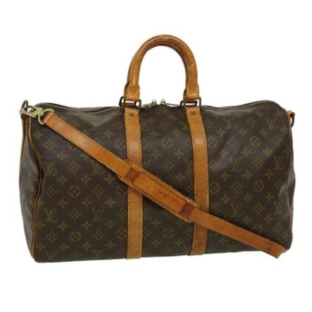Louis Vuitton Vintage Pre-owned Canvas Keepall , Bruin , Dames , Maat: ONE Size Vintage Tassen