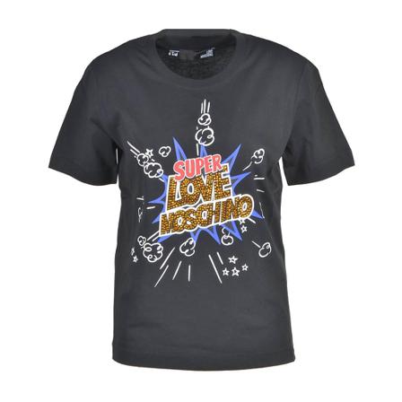 Love Moschino T-Shirt Sort, Dame