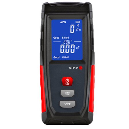 WT3121 LCD EMF -säteilyn tunnistin sähkökentän mittari kodinkoneille puhelimille tietokoneille