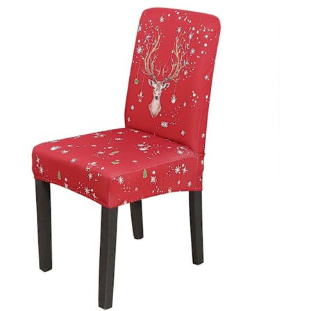 Spisestoltrekksett Stretch Spandex Kort Spisestoltrekk Avtakbare Vaskbare Dekorative Stoltrekk Beskyttere for Spisestue Hjem Bankett