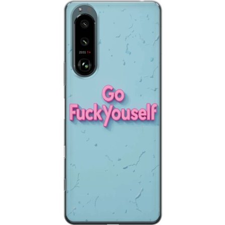 Kompatibelt Mobilskal till Sony Xperia 5 III Provokativ rosa text