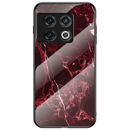 Fantasy Marmor OnePlus 10 Pro skal - Blodröd Marmor
