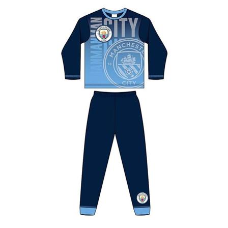 Manchester City Fc Boys Sublimated Pyjamas Set 5-6 Years Navy/sk