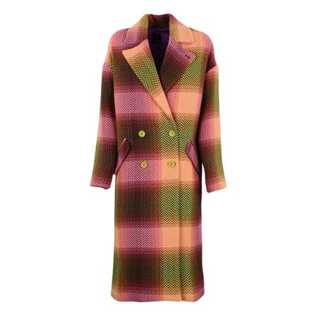 Hanita, Double-Breasted Coats Roze, Dames, Maat:M