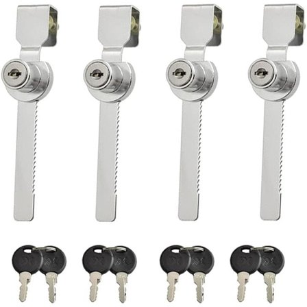 Liukuoven lukko 4 kpl Postilaatikon lukko Vitriini lukolla Vitriini M