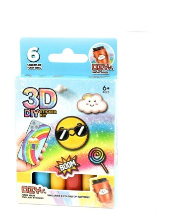Robetoy Pen 3D Sticker Diy 6Pcs - Multi/patterned - ONE SIZE
