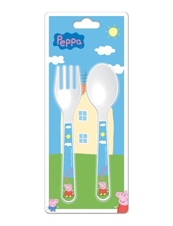 Barbo Toys | Peppa Pig - 2 Piece Cutlery Set | ONE SIZE