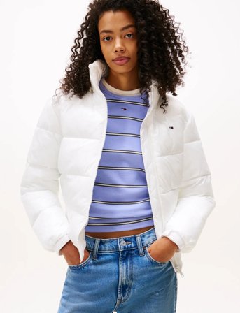 Tommy Jeans Tjw Pckbl Hood Ess Puffer Ext - White - M