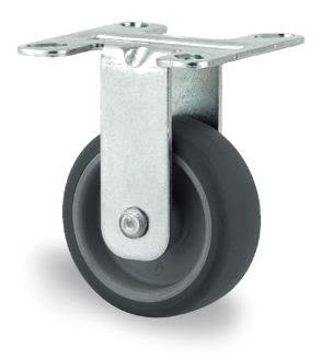 Tente 2478PJI050P40 Leddhjul 50 mm, termogummi, plate 55 x 55 mm, Garasjeinnredning & oppbevaring