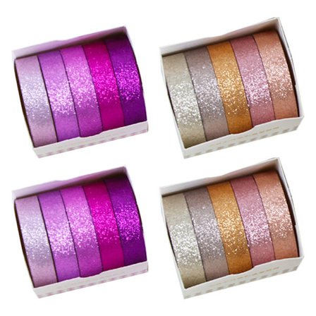 Färgad maskeringstejp, 4 lådor regnbågsfärger tejp, etiketttejp, bullet journal papper tejp, festdekorationer, DIY-hantverk