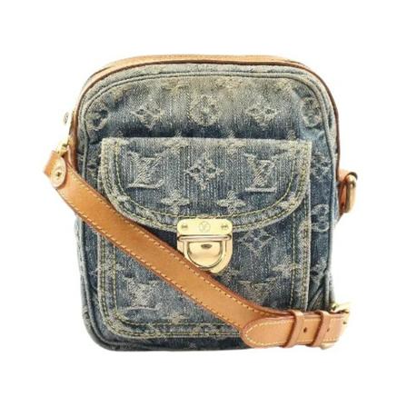 Louis Vuitton Vintage, Pre-owned Denim louis-vuitton-bags Blauw, Dames, Maat:ONE Size