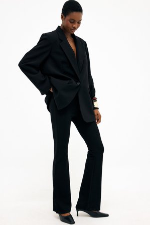 NA-KD Punto-Hose - Schlaghosen - Schwarz - L