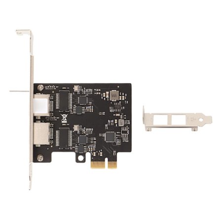 Dual Port PCIe 2.5G Nettverkskort RTL8125B 2500Mbps 1000Mbps Ethernet Adapter for Stasjonær PC