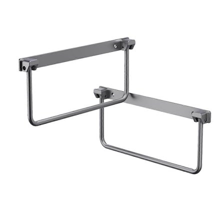 Sammenleggbart skostativ for bobil - Veggmontert hylle, effektiv holder og oppbevaringsstativ for forskjellige sko, 2-pakning