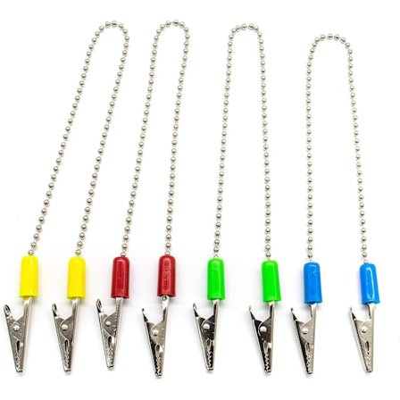 8 Pakke Serviettklyper Metall Tannlege Serviettklyper Serviettkjede Smekkholder Serviettfesteklyper Kjede Snørestropp Serviett Holder Fleksibel for 