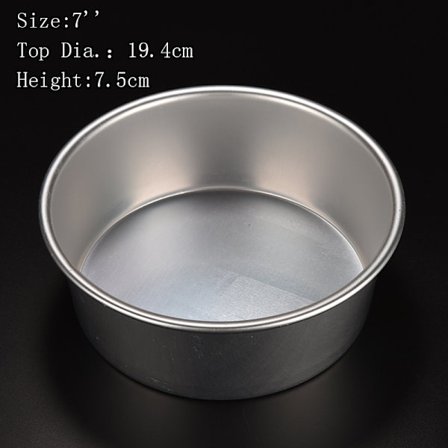 Rund aluminiumsbageform pandeform til sandwich kage kitc