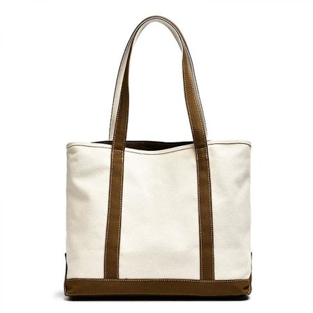 Large Capacity Canvas Bag Fashion Vintage Shoulder Bag Casual For Work Khaki