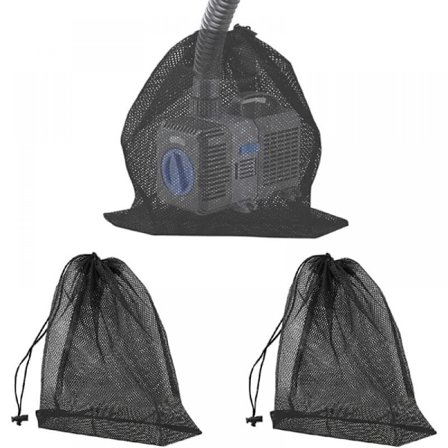 (40*30cm/45*45cm) 3 PCS Pump Filter Mesh Bag Pond Pump Filter Bag with Outdoor Drawstring