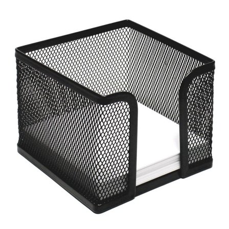 Anteckningshållare, 95 x 95 mm, metallnät, svart - Lyreco - Kontorsmaterial - Block och anteckningsböcker - Blockställ