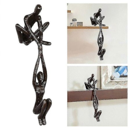 Figur av par, man lyfter kvinna, staty, harts, älskarskulptur, heminredning, skrivbordsdekoration [DB]