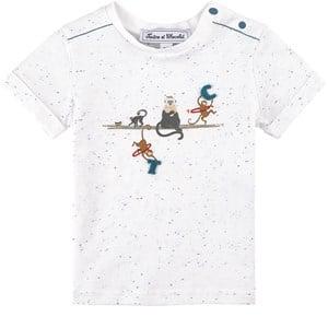 Tartine et Chocolat White Monkey T-Shirt - Tops - 2 years - White