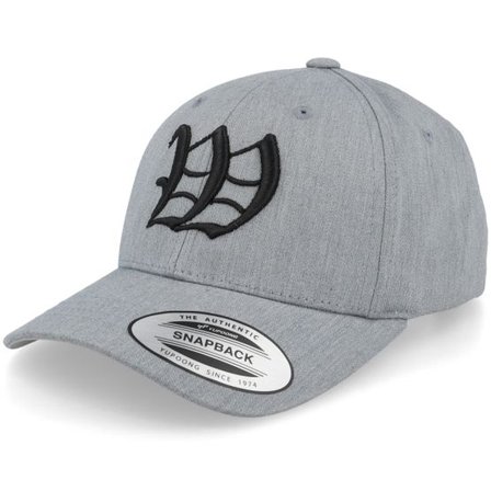 Kiddo Cap - Grå adjustable Keps - Kids W Letter 3d Heather Grey Adjustable @ Hatstore