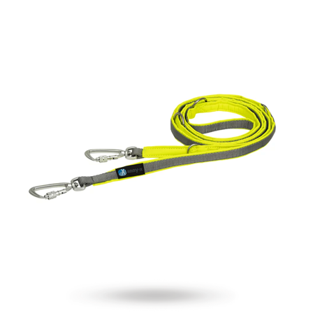 Anny-X - Anny-X Safety Protect High Visibilty Koppel - Gul/Grå - Hundkoppel