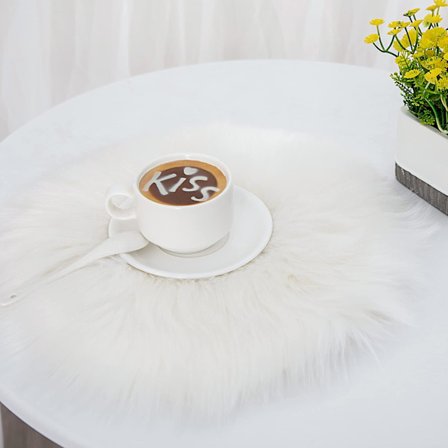 Syntetiskt fårskinn Faux fårskinnsimitation Matta Lammskinn Matta