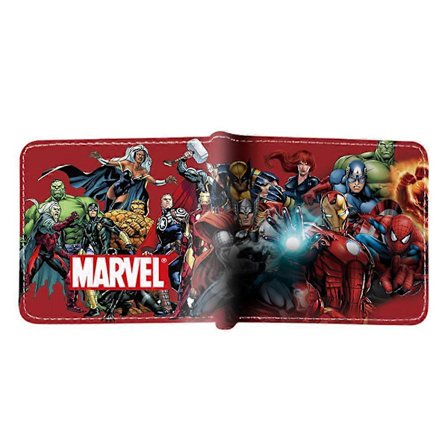 Marvel The Avengers Spiderman Deadpool Superhero PU Nahkainen Lompakko Lapset Pojat Tytöt Lyhyt Kaksinkertainen Lompakot Kortinpidin Kolikkopussi 