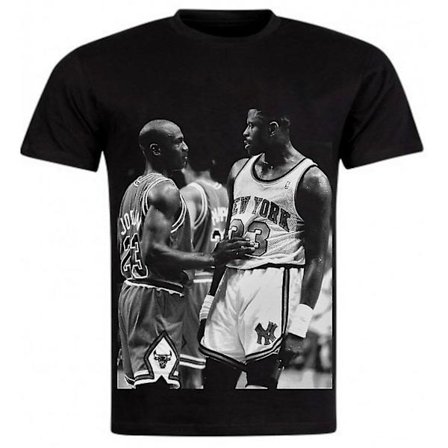 Jordan & Ewing Black Tee Sällsynt retro 90-tal T-shirt