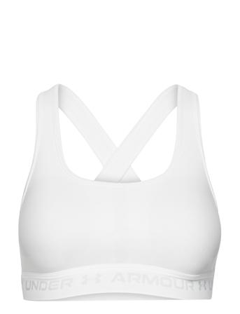 Ua Crossback Mid Bra Lingerie Bras & Tops Sports Bras - ALL Vit Under Armour