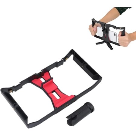 Videoinstallasjon med smarttelefon, telefonholder for videoopptak, mobiltelefonvideoholder for filming, kamerastabilisator for videoopptak