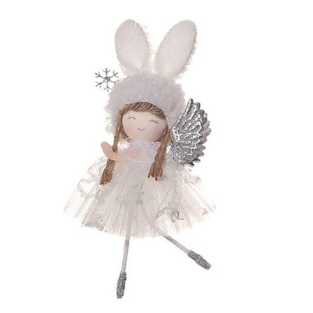 Angel Girl Docka Plyschleksaker VIT