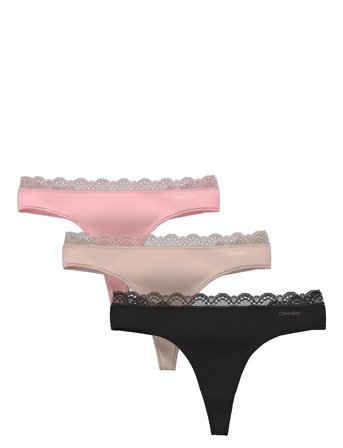 Calvin Klein Thong 3Pk - Multi/patterned - L