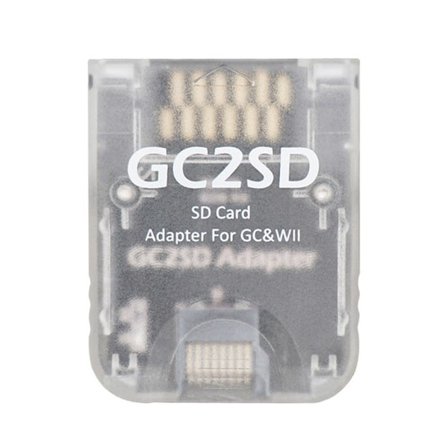 GC2SD-kortadapter Minneskortadapter för GameCubeWii Mirco SD-minneskortläsarkonsol Ersättning Transparent