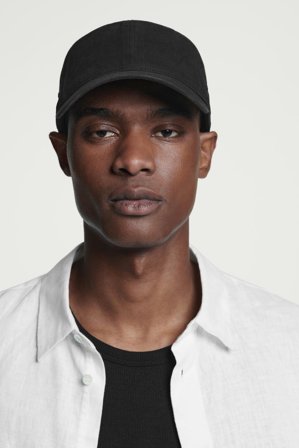 COS Men's Cotton Twill Baseball Cap in Black