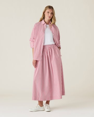 Lexington Organic cotton poplin skirt, red