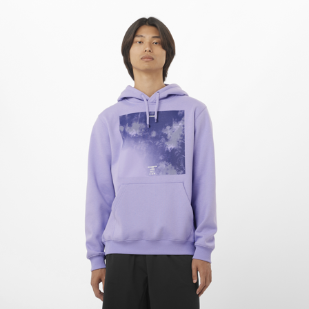 Salomon - Couches intermédiaires Vêtements Canopy Hoodie M - Violet Tulip