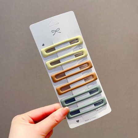 Hårklämma rektangel hårnålar 3 3