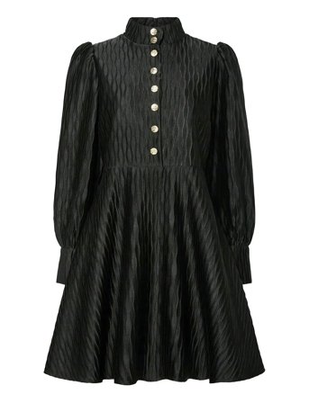 Yasripple Ls Dress - Show Black YAS