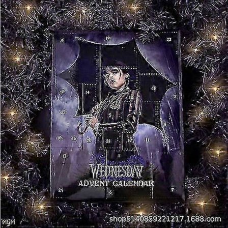 Wednesday Överraskningsleksaker i Blind Box för Barn Adventskalender Samlarfigurer i Plast med Slumpmässiga Stilar, Mysterium Unboxing Kul