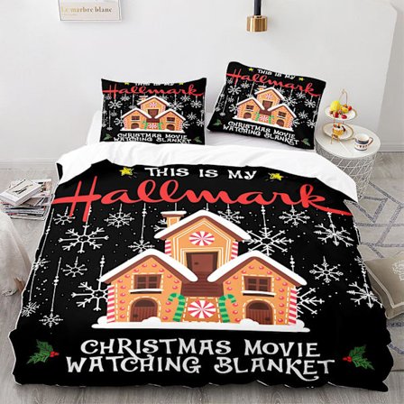 Jul K7 # 3d Quilt Cover Jul Tredelad Fyra Delar Sängkläder