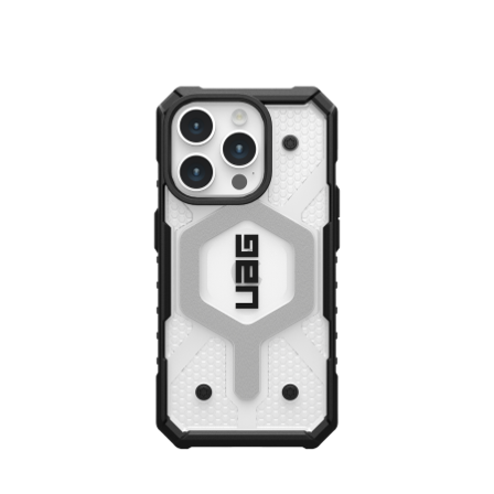 UAG Pathfinder MagSafe-etui for iPhone 15 Pro - gjennomsiktig