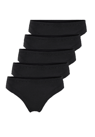 JBS of Denmark 5-pack Ekologisk Bomull, Taitrosa, Svart Badkläder Dam S