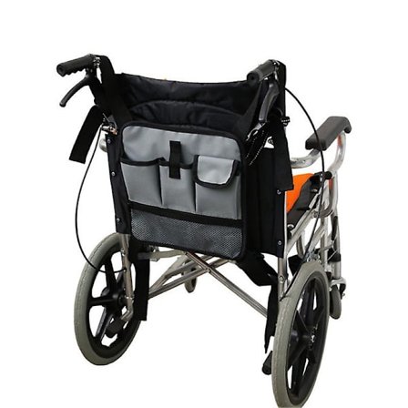 Holdbar Veske for Rullestol, Armlenestol Lomme, Håndfri Oppbevaringskurv