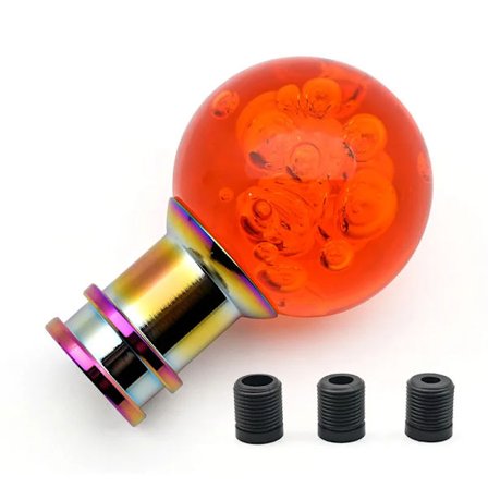 Universal USB Lysende Bil Gearknop Selvlysende / Akryl Gearskifter USB Selvlysende Gearknop til Manuel~01103