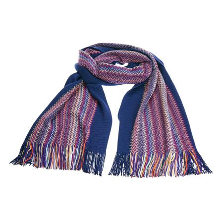 Missoni, Scarf Fioletowy, Mężczyzna, Rozmiar: ONE Size