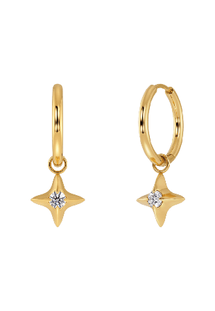 Edblad Stellar Hoops Gold Smycken & klockor Dam Guld ONESIZE